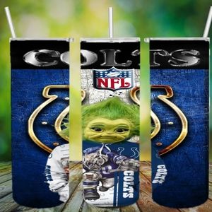 Baby Grinch Colts tumbler